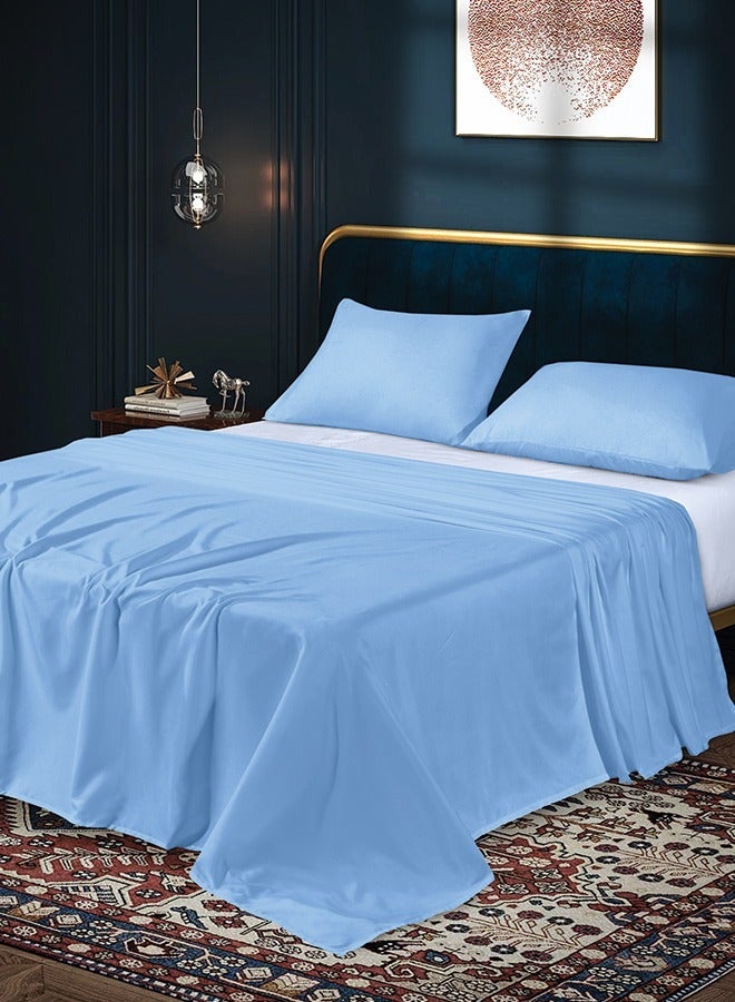 Siesta Zen Microfiber Flat Sheet, Ultra Soft & Breathable Bed Sheet, Lightweight, Wrinkle-Resistant & Durable Bedding, Hotel Quality, Easy Care, All Season Use (Single/Double/Queen/King) - Image 2